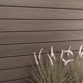 LuxeLine® Walnut Embossed Shiplap Composite Wall Cladding - 2900mm