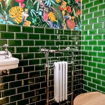 Victorian Green Gloss Mini Metro Wall Tiles