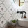 Blossom Flower Green Matt Pattern Wall and Floor Tiles