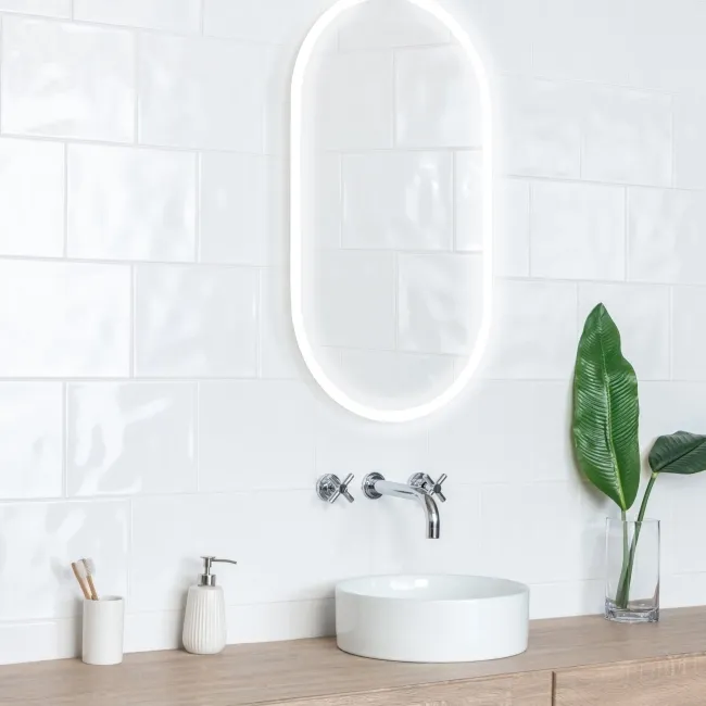 Crystal White Gloss Bumpy 250x200 Ceramic Wall Tiles