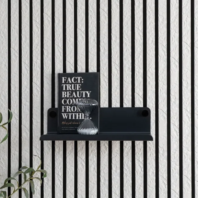 Trepanel Customise® Black Shelf 359mm inc Black Screws