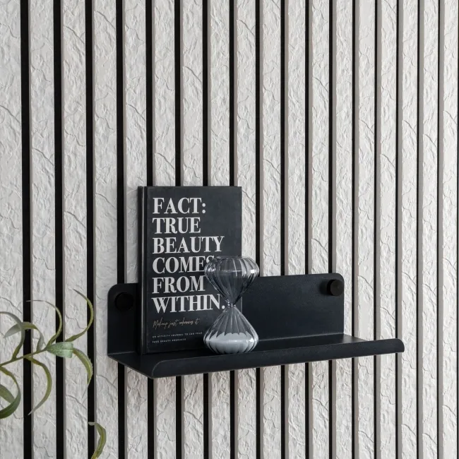 Trepanel Customise® Black Shelf 359mm inc Black Screws