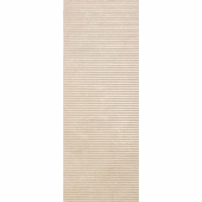 Vesta Beige Fluted Matt Travertine Effect Wall Tiles