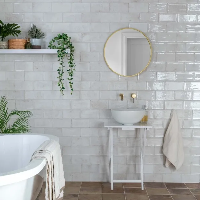Farringdon White Gloss Metro Wall Tiles