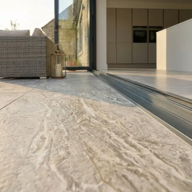 Lavastone Ivory Stone Effect Matt Porcelain Outdoor Slab Tile