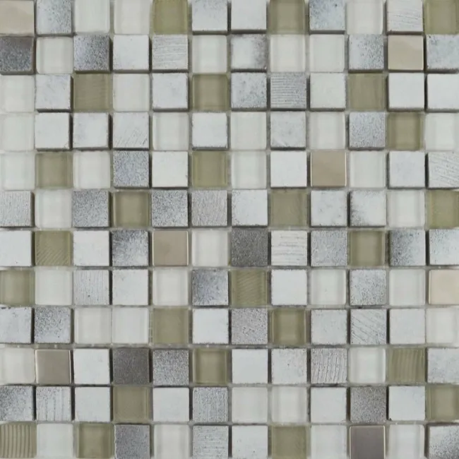 Tephra Dusted Moon Square Mix Mosaic Tiles