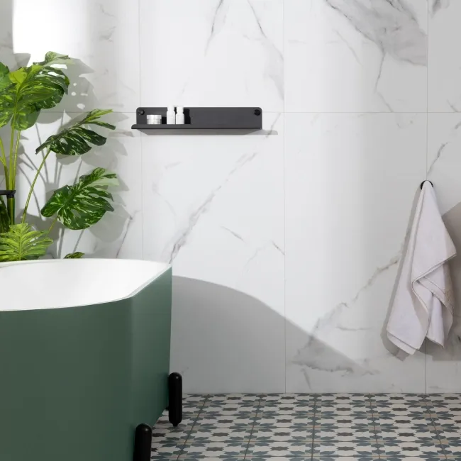 Trepanel Customise® Black Shelf 519mm inc Black Screws