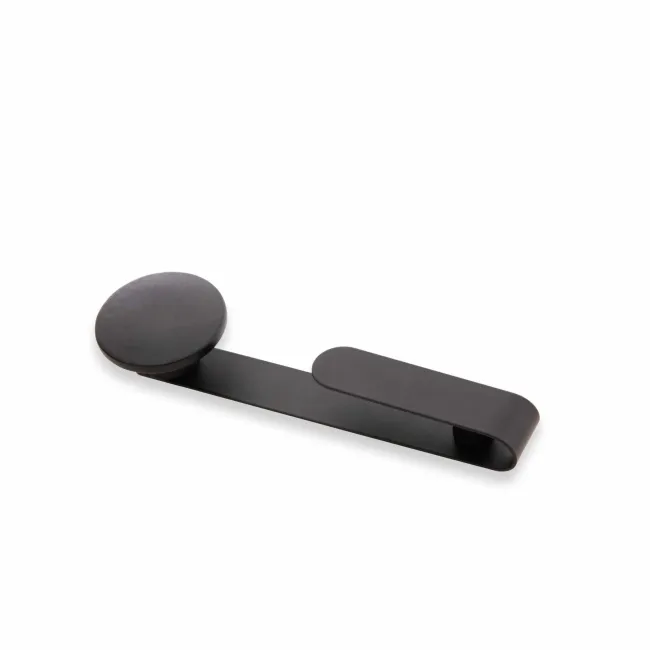 Trepanel Customise® Wooden Hanger Black Horizontal Metal Hook