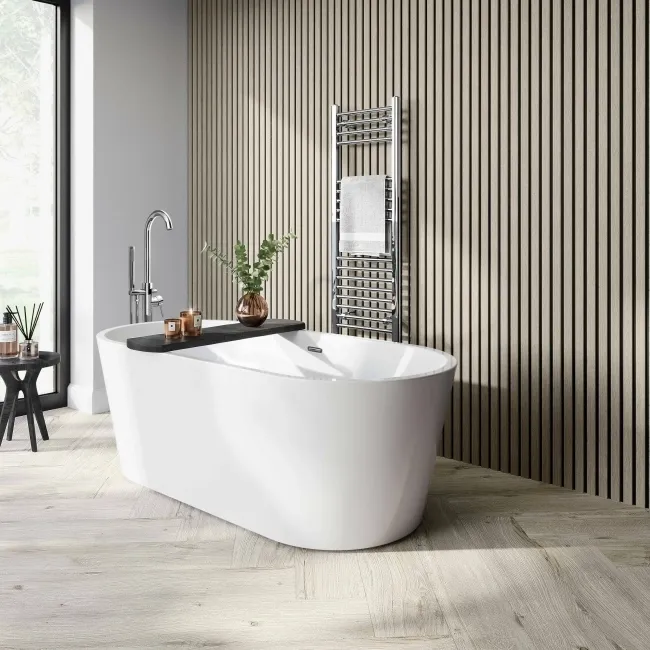 Trepanel Aqua 3D® Waterproof Ash Grey Wood Effect Slat Panels 3 Pack (Covers 1.39 SQM)