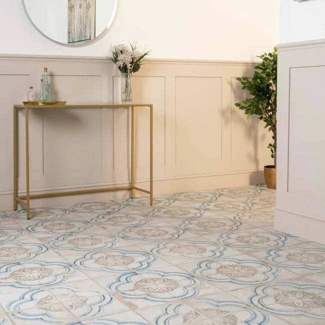 Floweret Antique Pattern Floor Tiles