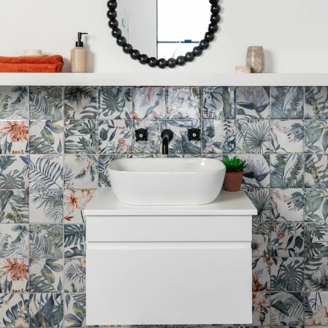 Veneto Multicolour Gloss Patterned Wall Tiles