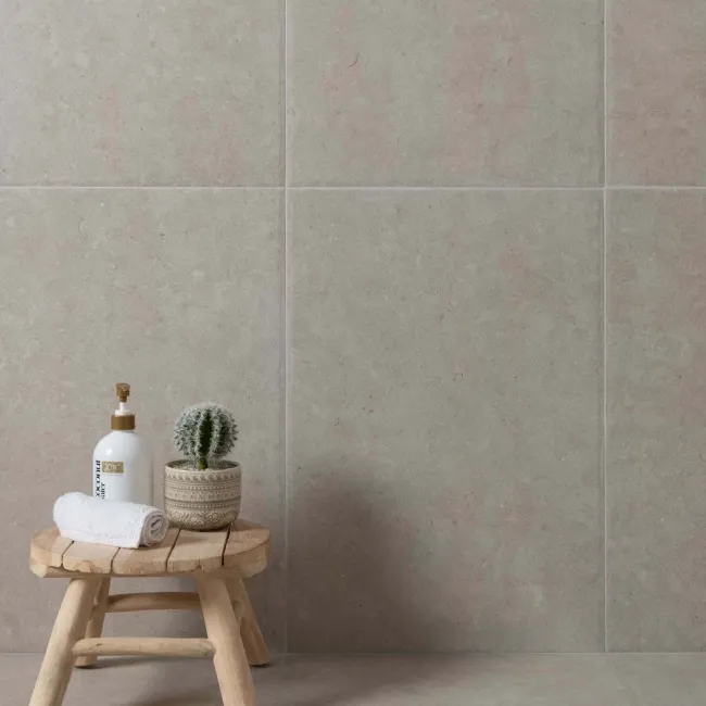 Shallows Beige Matt Limestone Effect Floor Tiles