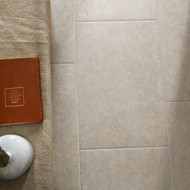 Shallows Beige Matt Limestone Effect Floor Tiles