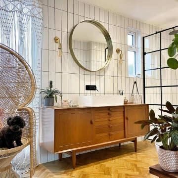 Rhian Blanco White Ceramic Matt Brick Wall Tiles