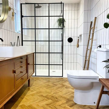 Rhian Blanco White Ceramic Matt Brick Wall Tiles