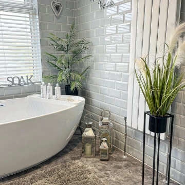 Metro Elephant & Castle Gloss Grey Metro Wall Tiles