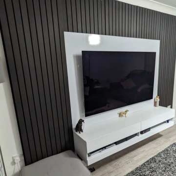 Trepanel® Noir Black Wide Slat Acoustic Wood Wall Panels