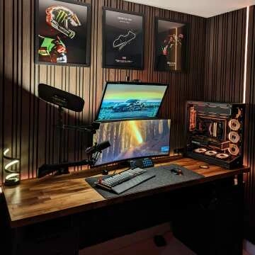 Trepanel Design® Walnut Brown Multi-Width Acoustic Wood Wall Panels