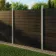 LuxeLine® Black Composite Fence Panel for Own Post
