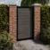 LuxeLine® Grey Garden Gate 1730x900mm - Standard Handle
