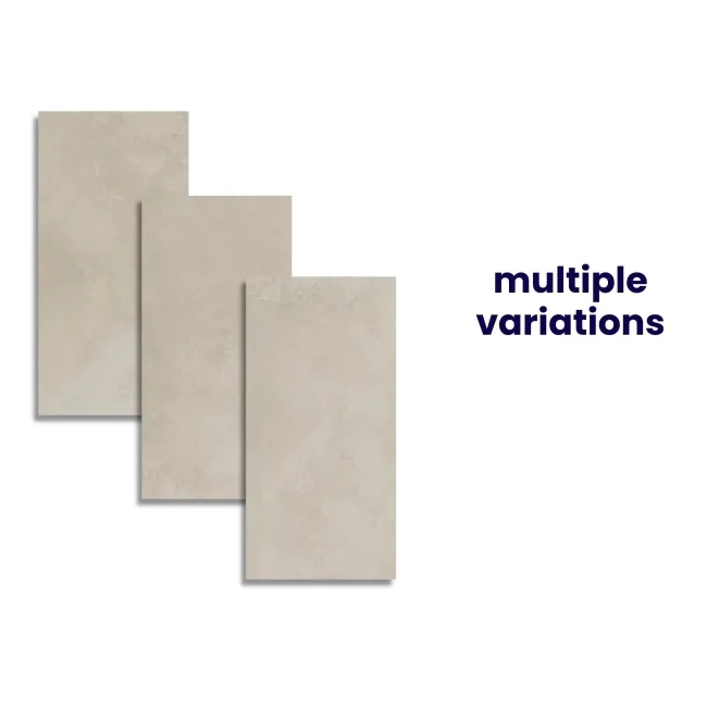 Yuri® Cream 90% Recycled Matt Porcelain Tiles 587x1175