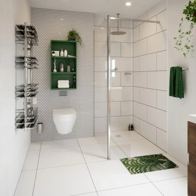 Aleutian Mountain White Gloss Plain 600x300 Wall and Floor Tiles