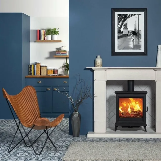 Ledbury Navy Blue Pattern Wall and Floor Tiles