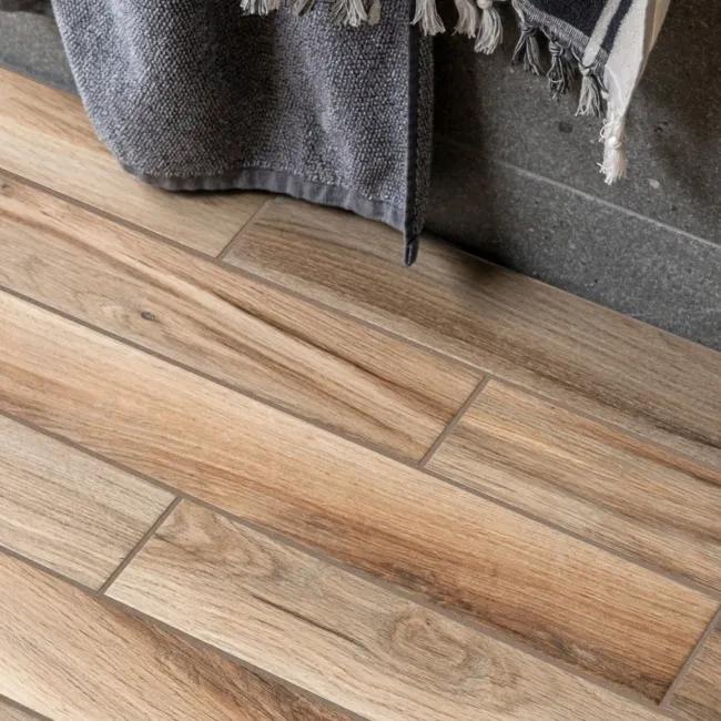 Bosco Castagno Wood Effect Porcelain Floor Tiles