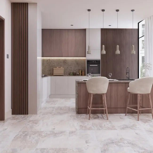 Lockstone Cream Matt Slate Effect Wall And Floor Tiles