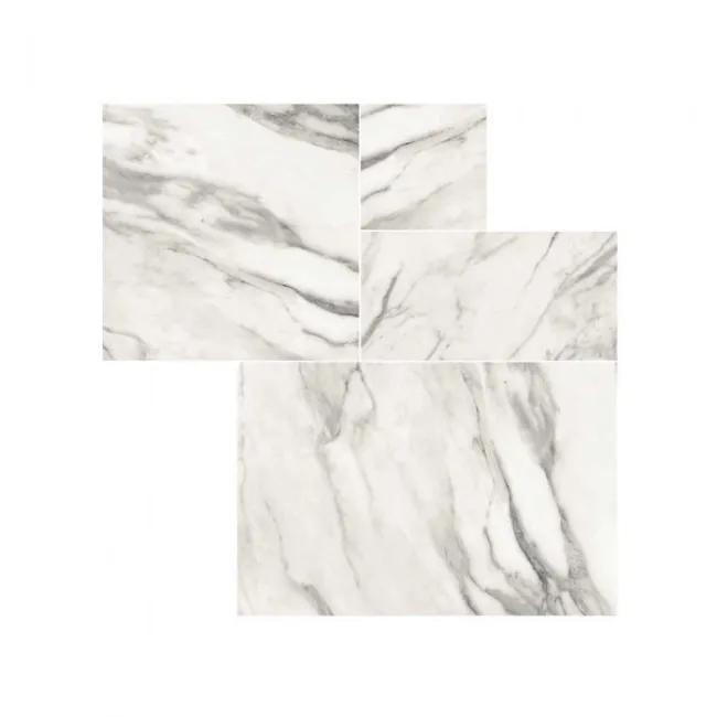 Renaissance Carrara Marble Effect Porcelain Modular Tiles 