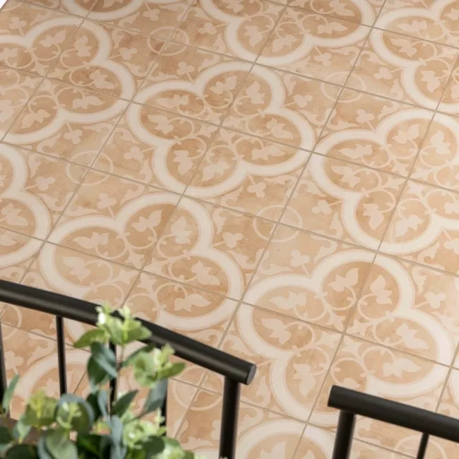 Ledbury Terracotta Orange Pattern Wall and Floors Tiles