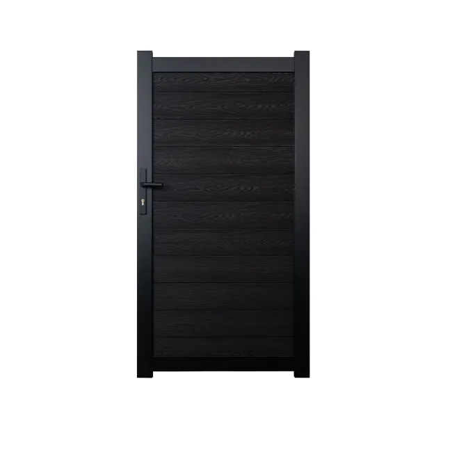 LuxeLine® Black Garden Gate 1730x900mm - Standard Handle