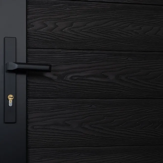 LuxeLine® Black Garden Gate 1730x900mm - Standard Handle