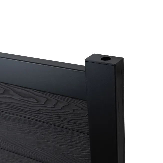 LuxeLine® Black Garden Gate 1730x900mm - Standard Handle