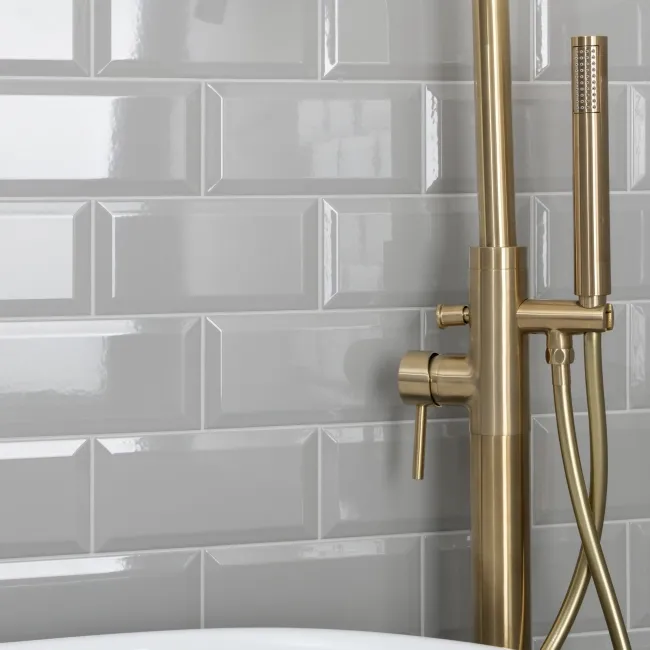 Marble Arch Ceramic Gloss Grey Metro Tiles