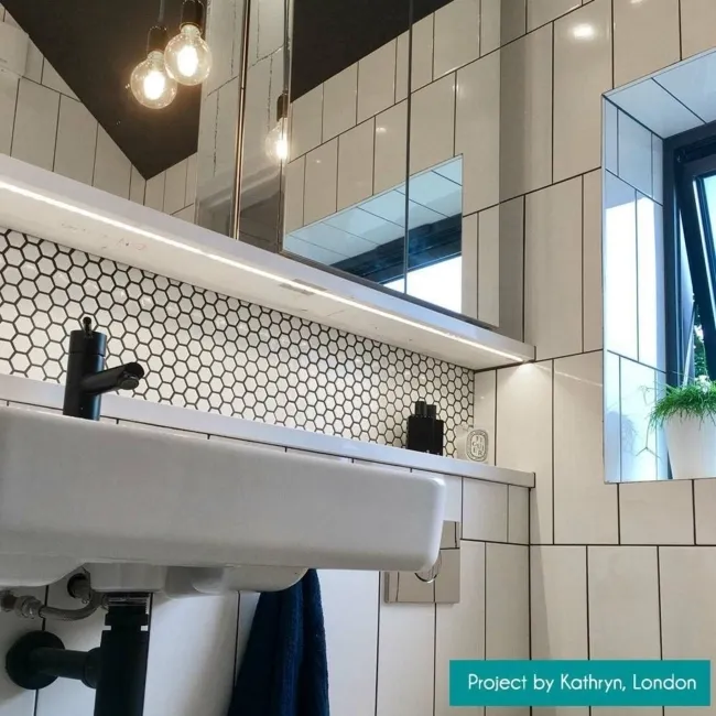 Rhian Blanco White Ceramic Matt Brick Wall Tiles