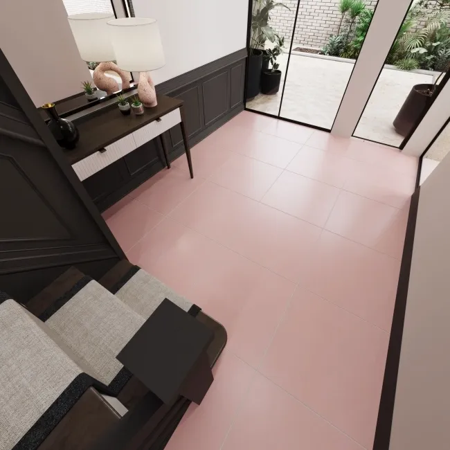 Sorbet Pink Matt Plain 598x598 Wall and Floor Tiles
