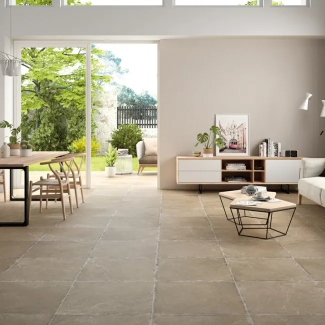Witton Noce Beige Matt Stone Effect Wall And Floor Tiles
