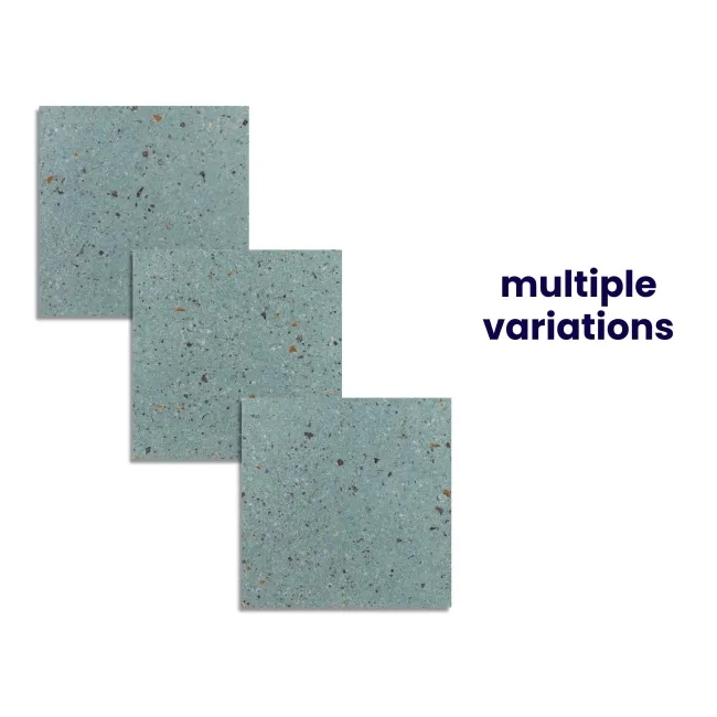 Dollymixx Bermuda Dark Blue Terrazzo Effect Tiles