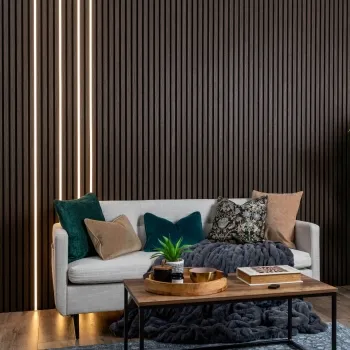 Trepanel Bright® Wall Panel LED Strip Lights With Black Casing - 2.4m Pack of 4