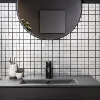 Hunan Brushed Mosaic Oriental Stainless Steel Tiles