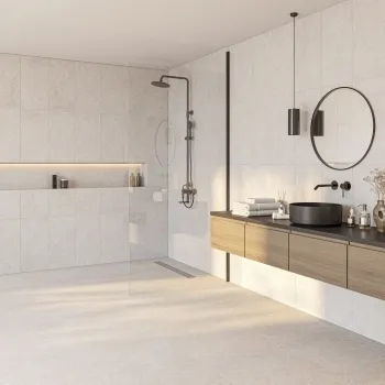 Fargo Grey Matt Stone Effect Anti Slip Wall and Floor Tiles 600x300