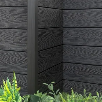 LuxeLine® Dark Grey Textured Composite Cladding Edging Corner Trim - 2500mm