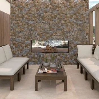 Stacked Rustic Slate Stone Effect Tiles