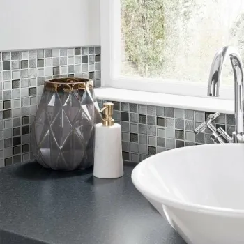Tephra Dusted Moon Square Mix Mosaic Tiles