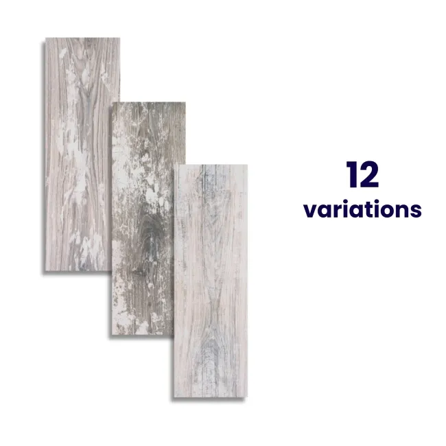 Vintage Blue Matt Reclaimed Wood Effect Wall and Floor Tiles