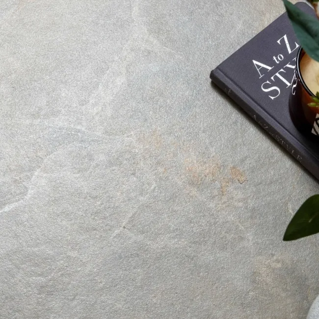 Jai Rustic Natural Grey Slate Effect Tiles 600x600