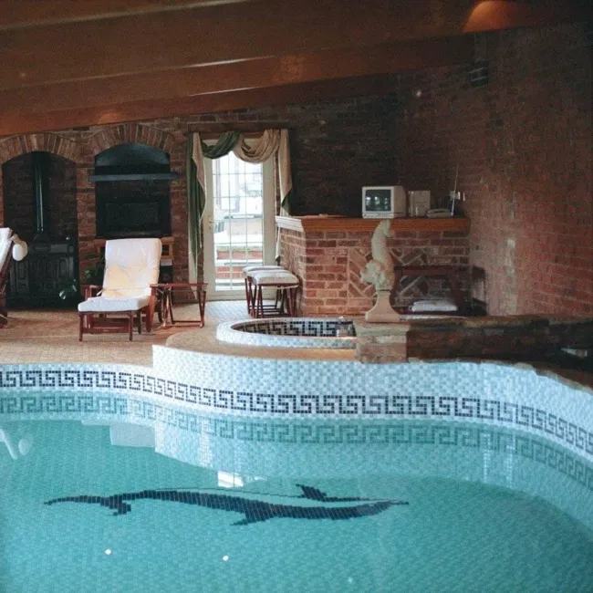 Pixel Sea Light Blue Blend Mosaic 25x25 Wall and Floor Tiles