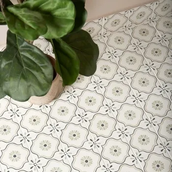 Dante Sand Flower Tiles