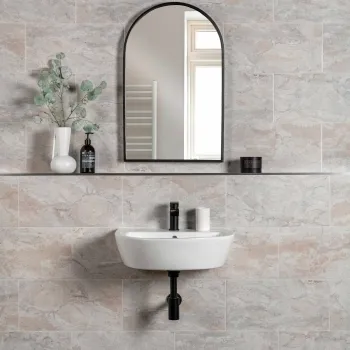 Cherish White Pearl Gloss Marble Effect Wall Tiles